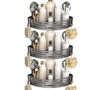 Generico Suction Cup Shower Shelf - No Drilling Corner Rack, Removable Bathroom Wall Shelves | Shampoo Toiletry Storage Organizer | Kitchen Home Pantry Storage | Easy Install Durable Design