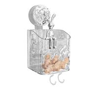 Generico Suction Cup Shower - Strong Hold Removable Rack, Clear PET Bathroom Shelf, No Drilling Wall Mounted Basket, Organizing Shampoo Soap Conditioner Bottles | For Glass Tile Mirror