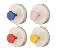 Generico Suction Hooks Set, 4 Piece Removable Coat, Strong Towel Holder Hooks Hanger, No Drill Wall Bathroom Kitchen Glass Door Rv Closet Organizer for Home Shower Use Storage 6.1x6.1x4.4cm