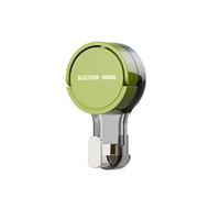 Generico Suction Hooks Strong Vacuum Power Traceless No-Drilling Adhesive Hooks for Home Bathroom Kitchen Door Back and Toilet Area(Green,12pcs)