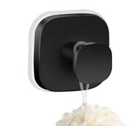 Generico Suction Shower Hooks, Strong Vacuum Wall Hangers, Foldable Robe and Towel Holder, Reusable Bathroom Hook for Tile, Glass, Metal, Marble, Door, Kitchen Surfaces, Black, Gold, Silver, White