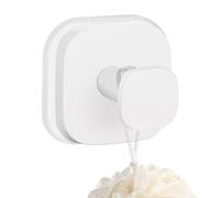Generico Suction Shower Hooks, Strong Vacuum Wall Hangers, Foldable Robe and Towel Holder, Reusable Bathroom Hook for Tile, Glass, Metal, Marble, Door, Kitchen Surfaces, Black, Gold, Silver, White