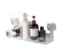 Generico Suction Storage Rack, Waterproof Wall-Mounted Shelf, 12.6x1.4 Inch Stable Non-Slip Basket, No-Drill Space-Saving Organizer for Shampoo, Soap, and Bathroom Home and Kitchen