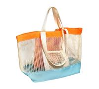 Generico Summer Tote Bags- Mesh Tote Organizer, Spacious Vacation Bag with Multiple Compartments, Travel Beach Carrying, Gym Accessory, Pool Outdoor Bag for Summer Holiday Shopping