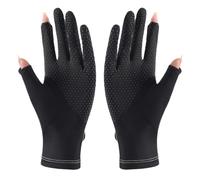 Generico Sun Gloves - Ice Silk Thin Splicing, Full Finger Sunblock Handwear, Anti Slip Cooling Summer Wear | UV Protection Handwear, Breathable Outdoor Sports Wear For Running Cycling Driving