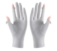 Generico Sun Gloves - Ice Silk Thin Splicing, Full Finger Sunblock Handwear, Anti Slip Cooling Summer Wear | UV Protection Handwear, Breathable Outdoor Sports Wear For Running Cycling Driving