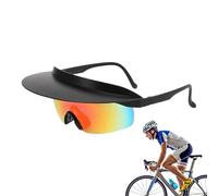 Genérico Sun Hat Frame Sunglasses, Sunglasses For Bike | Protective Mirrored Lens, Fashionable Sports Shades For Biking Backpacking Camping Fishing Driving Hiking Festivals Golfing Climbing Running