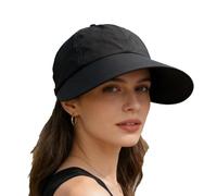Generico Sun Hat - Polyester Fiber | Quick-Drying Wide Brim UV Protection cap with Ponytail Opening | Open Top Sun Hat for Hiking Gardening Beach And Travel for Breathable Coverage