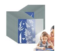 Generico Sun Print Paper for Kids - 32 Sheets High Sensitivity Cyanotype Paaper | A5 Solar Drawing Paaper Sensitivity Nature Printings Paper,for Kids Adults DIY Project Blues