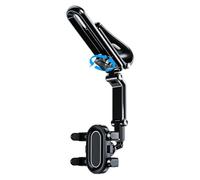 Generico Sun Visor Phone Holder - ABS Zinc Alloy 360° Rotating Car Mount | Adjustable Multi-Angle Mobile Phone Stand with Storage for Navigation and Calls in Sedans, SUVs, Minivans and Pickups