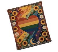 Generico Sunflower Throw Blanket - Floral Plush Sofa Cover, Decorative Bedspread, Soft Microfiber Lightweight Warm Comfort Blanket, Vibrant Yellow Sunflower Pattern Decorative Living Space Accent Tex