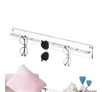 Generico Sunglass Organizer Wall, Acrylic Eyeglass Display, 14.96x1.5x0.98in Multi Slot Storage Rack, Clear Durable Design, Space Saving Mount for Entryway Decor, Bedroom Walls, Living Room