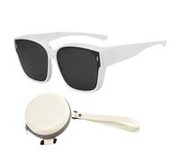 Generico Sunglasses Over Glasses, UV Protection Sunglasses, 6.1x5.51x2.28in Ergonomic Design, Easy to Use, Portable Eyewear for Women, Men, Sports, Biking, Fishing, Beach, Outdoor Travel, Hiking