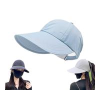 Generico Sunscreens Protection Baseball Hat for Men Women,Lightweight Wide Brim Outdoor Hats,Quick-Drying Waterproof Adjustable (Blue)