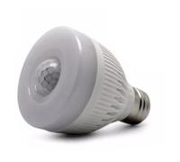 Generico Super Luminoso 85-265V E27 5W LED Notte, Bul Sensore di Movimento A Infrarossi Rilevamento LED Lampada Notturna Luce per La Decorazione Domestica,Warm White Light