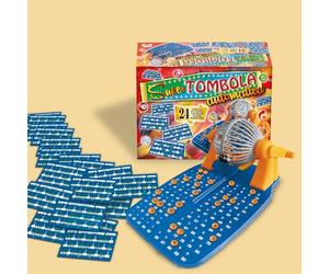 Generico SUPER TOMBOLA AUTOMATICA 24 CARTELLE IN PLASTICA DISTRIBUTORE PALLINE MANUALE