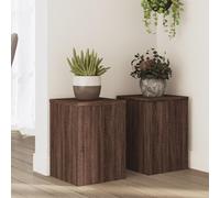 Generico Supporti per Piante 2 pz Marrone 25x25x35 cm Legno Multistrato,Marrone,8.9kg,852912