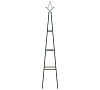 Generico Supporti per Piante 2 pz Verde Scuro 35x35x195 cm in Ferro,Casa e Giardino,Prato e Giardino,Vita all'aperto,Strutture da Esterno,Archi, tralicci e pergole-47096