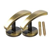 Generico Supporti per Tende - Lega di Alluminio, Strumento Montaggio A Parete Resistente 2 Pezzi, Tenuta Funzionale | Ganci Parete Tende di Lunga Durata per Tutti Gli Usi, Doccia, Finestra, Soffi