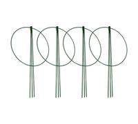 Generico Supporto | 4 Pezzi Anelli A Tre Gambe Resistenti alle Intemperie - Anelli per E Supporto Ortensie | per Giardino Terrazza Cortile Rose Pomodori Orchidee Dalie Viti in Vaso