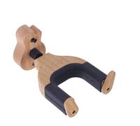 Generico Supporto a parete per chitarra con ganci e di blocco automatico base in legno massivo forma chitarre elettriche acustiche bassi strumenti corda storage ed esposizione