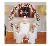 Generico Supporto a piedistallo Rotondo per Decorazioni per Eventi, 1 Supporto espositivo, Piattaforma per manichino per Negozi di Abbigliamento e spose, Elegante vetrina da 50x30 cm