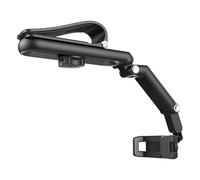 Generico Supporto Cellulare Pieghevole per Parasole Auto, Portacellulare Autobloccante Rotabile 360°, Compatibile Smartphone 4,7-6,8 Pollici per Navigazione Pendolarismo