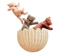 Generico Supporto da parete in - Unità organizzativa smerlata, design decorativo a scaffale, mensola in tessuto naturale | Vaso di stoccaggio per la famiglia, gli amici, i colleghi, gli spazi