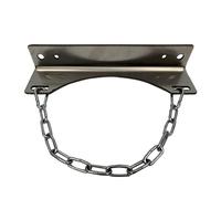 Generico Supporto da Parete per bombola di Gas in Acciaio Inossidabile - Supporto Sicuro per bombola di Ossigeno, azoto, propano e Argon con Viti e Catena di Sicurezza per casa, Laboratorio, Ospedale