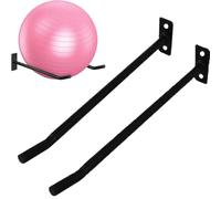 Generico Supporto da Parete per Palla Pilates, Nero Robusto Supporto da Parete per Palla da Ginnastica con Montaggio a Vite, per Casa e Studi di Yoga Palestre Commerciali