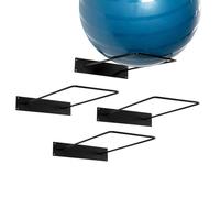 Generico Supporto da Parete per Palloni da Pilates, 2/4 Pezzi Nero Organizzare Lo Spazio, per la Casa, Le Palestre di Yoga o Le Palestre Commerciali-4pcs