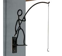Generico Supporto da parete per piante - sospesa in ferro battuto, robusto gancio di supporto esposizione floreale, rustico, organizzatore botanico installato | Moderno came