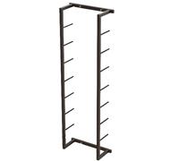 Generico Supporto da Parete per Tappetino da Yoga e Porta rulli in Schiuma a 5 Livelli - Organizzatore in Metallo Nero per Palestra Domestica e corsi di Fitness | Soluzione di stoccaggio Alta 145 cm