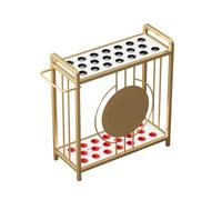 Generico Supporto Da Pavimento For Stecche Da Biliardo, Lato Con Staffa For Appendere Treppiede,Nessun Assemblaggio Richiesto, Può Contenere Fino A 20 Bastoncini(Gold)