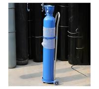 Generico Supporto da Pavimento Mobile per bombole di Gas per Saldatura - Carrello per impieghi gravosi per bombole di azoto, Ossigeno e propano da 6" di Diametro - Altezza 102 cm - Ideale per officin