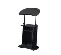 Generico Supporto da Podio con Due Pannelli E Cassetto, Altezza Regolabile 85-115 Cm, Supporto Portatile for Aula (Include Solo Rack)(Color 3)