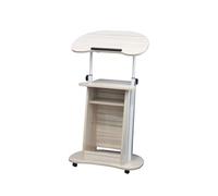 Generico Supporto da Podio con Due Pannelli E Cassetto, Altezza Regolabile 85-115 Cm, Supporto Portatile for Aula (Include Solo Rack)(Color 1)