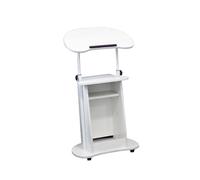 Generico Supporto da Podio Mobile for Discorso con Scrivania Inclinata E Due Pannelli for La Casa in ltezza Regolabile 85-115 Cm(Color 4)