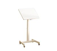 Generico Supporto da Podio Portatile con Rotelle Girevoli, con Asta di Sollevamento E Regolazione for La Sala Conferenze 'Aula di Matrimoni(Color 2)