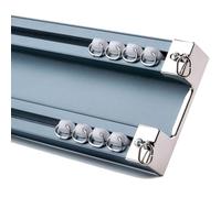 Generico Supporto da soffitto per Binario per Tenda Doppio Deluxe - Asta di Guida Doppia Resistente da 2,4 m/7,9 Piedi per divisori per Ambienti, Elegante Blu, Ideale per l'arredamento della casa e p