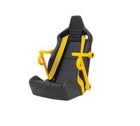 Generico Supporto for auto adatto a tutti gli smartphone, supporto for telefono da sedile corsa, for bocchette dell'aria, con cintura di sicurezza, super stabile, autobloccante(Yellow)