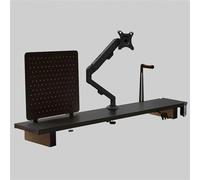 Generico Supporto For Monitor Di Computer, Accessori Da Scrivania Multifunzionali, Organizer Da Tavolo Da 120 Cm For Monitor, Con Braccio For Monitor Singolo, Carico Massimo 8 Kg(Black)