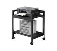 Generico Supporto for supporti AV, supporto stampante mobile, ripiano portaoggetti portatile, adatto casa/ufficio/teatro, facile da montare(Color 2)