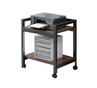 Generico Supporto for supporti AV, supporto stampante mobile, ripiano portaoggetti portatile, adatto casa/ufficio/teatro, facile da montare(Color 1)