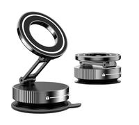 Generico Supporto for telefono con ventosa magnetica sottovuoto, supporto pieghevole tascabile regolabile a 360°(B)