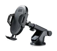 Generico Supporto for telefono da auto con ventosa a collo di cigno regolabile for cruscotto e parabrezza(Gray Sucker Type)