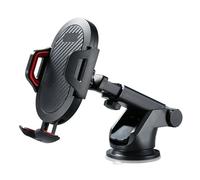 Generico Supporto for telefono da auto con ventosa a collo di cigno regolabile for cruscotto e parabrezza(Red Sucker Type)