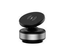 Generico Supporto for telefono da auto girevole a 360°, supporto a ventosa a doppio lato for smartphone 4,7 pollici e superiori, for uso universale(Wireless-Silver)