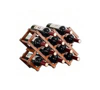 Generico Supporto For Vino Da Tavolo Mini Bar, Espositore For Impilabile 5/8, For La Sala Pranzo Della Cucina Del Di Casa(48x13x32cm)