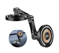 Generico Supporto magnetico for auto da 15 W, caricabatterie wireless, supporto rotante, ricarica rapida, compatibile con iPhone 16, 14, 13, 12(Wireless Charge)